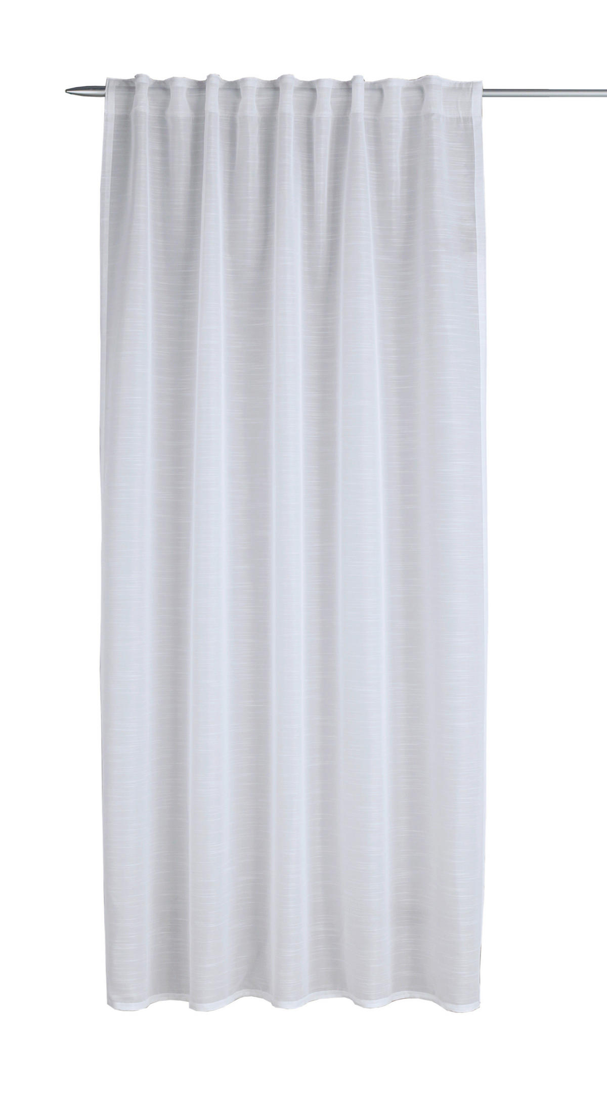 FERTIGVORHANG halbtransparent  - Weiß, Basics, Textil (135/245cm)