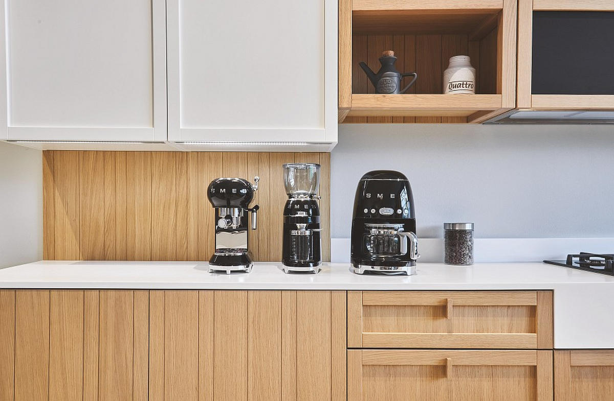 FILTERKAFFEEMASCHINE 50´s Style  - Schwarz, Basics, Glas/Metall (24,5/36,1/25,6cm) - SMEG