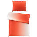 BETTWÄSCHE 140/200 cm  - Orange/Weiß, KONVENTIONELL, Textil (140/200cm) - Esposa