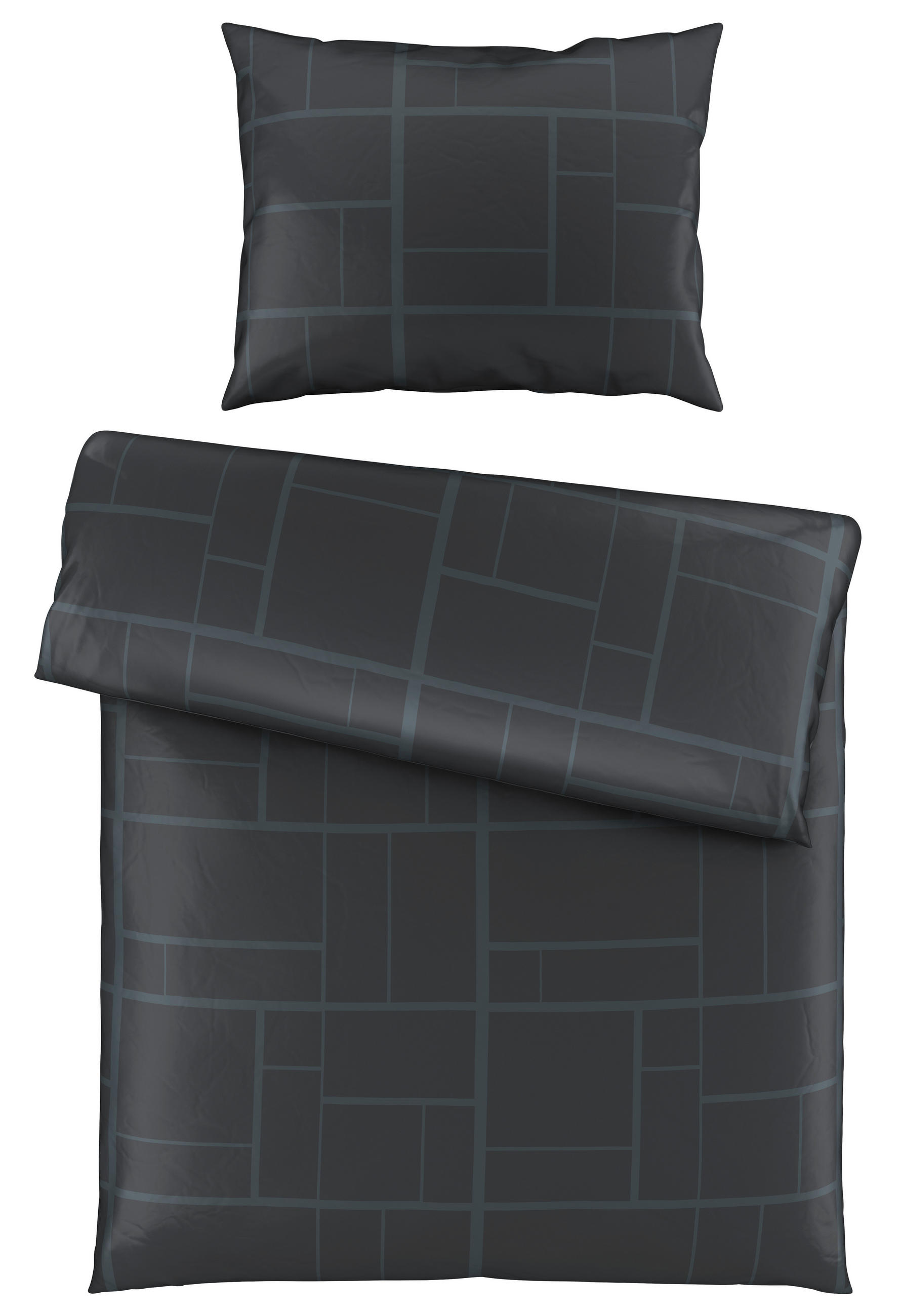 BETTWÄSCHE 140/200 cm  - Anthrazit, KONVENTIONELL, Textil (140/200cm) - Dieter Knoll