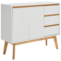 KOMMODE  in 97/80/34 cm  - Weiß/Naturfarben, Design, Holz/Holzwerkstoff (97/80/34cm) - MID.YOU