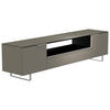 LOWBOARD Grau, Alufarben  210/51/45 cm  - Alufarben/Grau, Design, Glas/Holzwerkstoff (210/51/45cm) - Moderano
