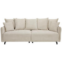BIGSOFA in Cord Naturfarben  - Schwarz/Naturfarben, Design, Textil/Metall (226/91/103cm) - Carryhome