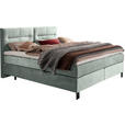 BOXSPRINGBETT 180/220 cm  in Mintgrün  - Schwarz/Mintgrün, KONVENTIONELL, Textil/Metall (180/220cm) - Esposa