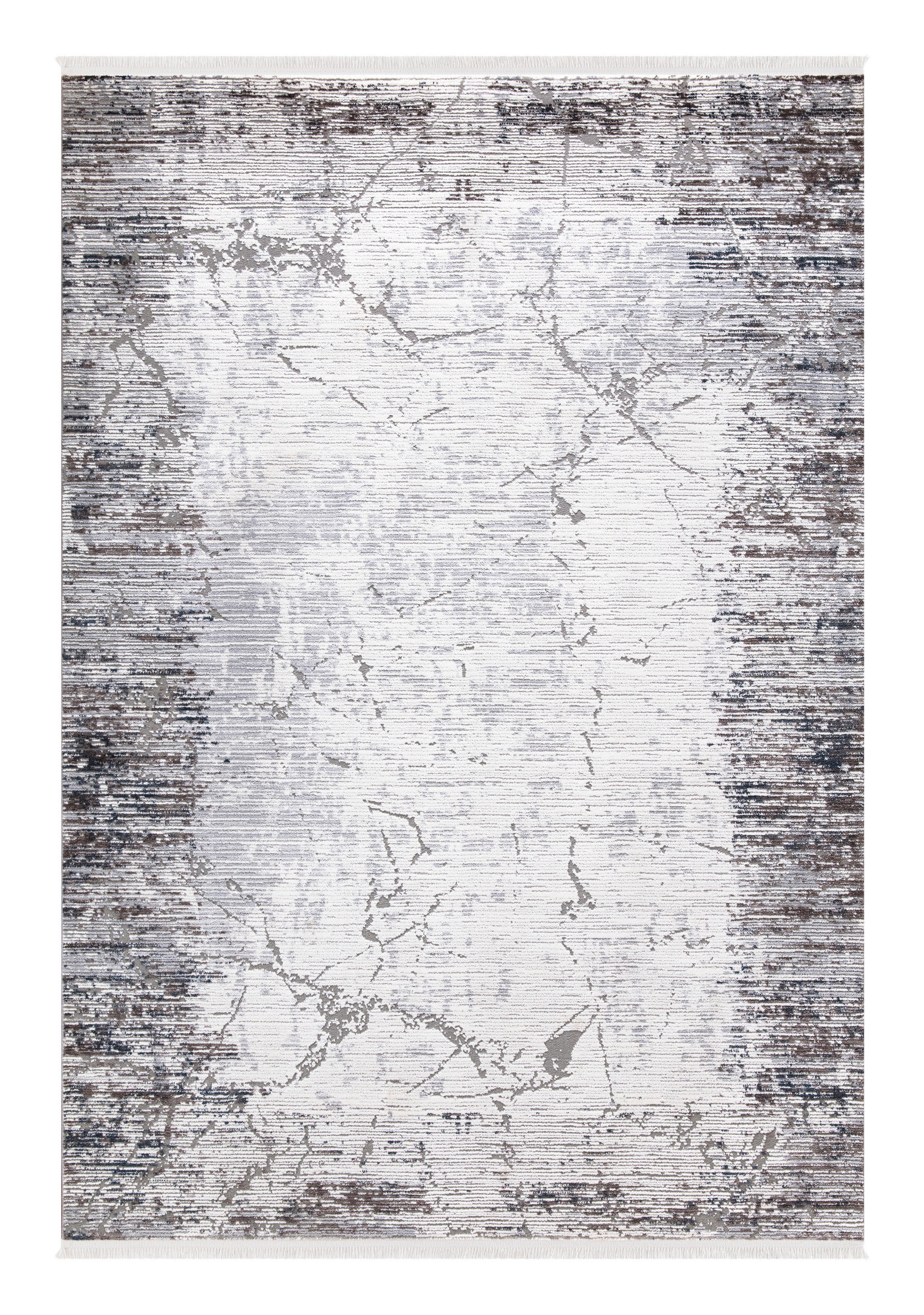 VINTAGE-TEPPICH 160/230 cm Royal Harmony Braun, Grau, Weiß  - Braun/Weiß, LIFESTYLE, Textil (160/230cm) - Novel