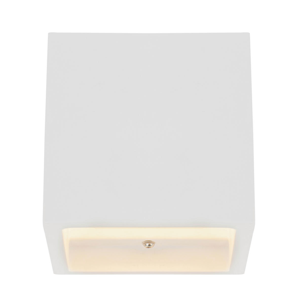 WANDLEUCHTE 11,5/11,5/11,5 cm   - Weiß, Design, Naturmaterialien (11,5/11,5/11,5cm) - Globo