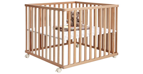 LAUFGITTER 100/100/70 cm - Buchefarben, Basics, Holz/Kunststoff (100/100/70cm) - My Baby Lou