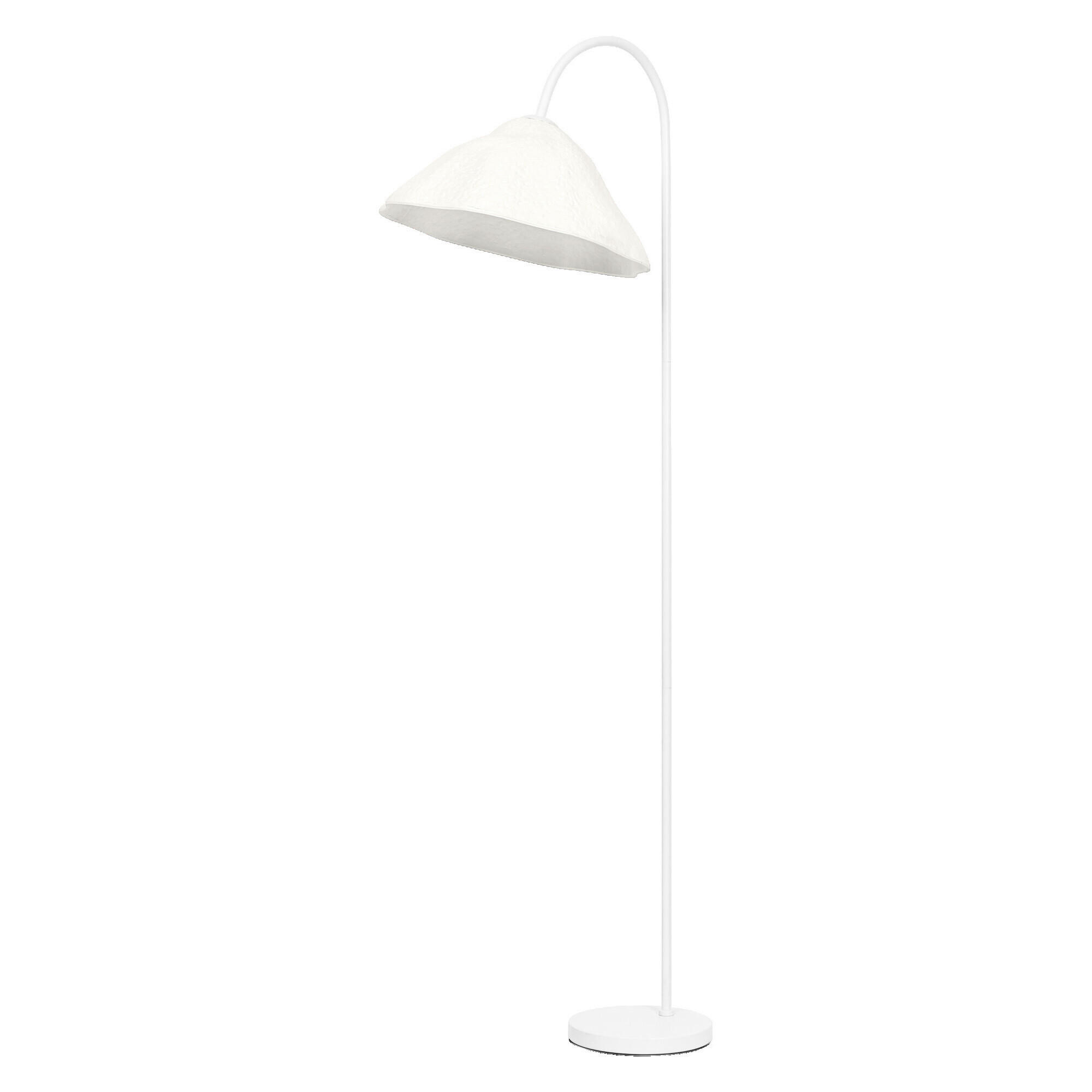 STEHLEUCHTE 39,6/56,8/153 cm    - Weiß, Design, Papier/Metall (39,6/56,8/153cm) - Osram