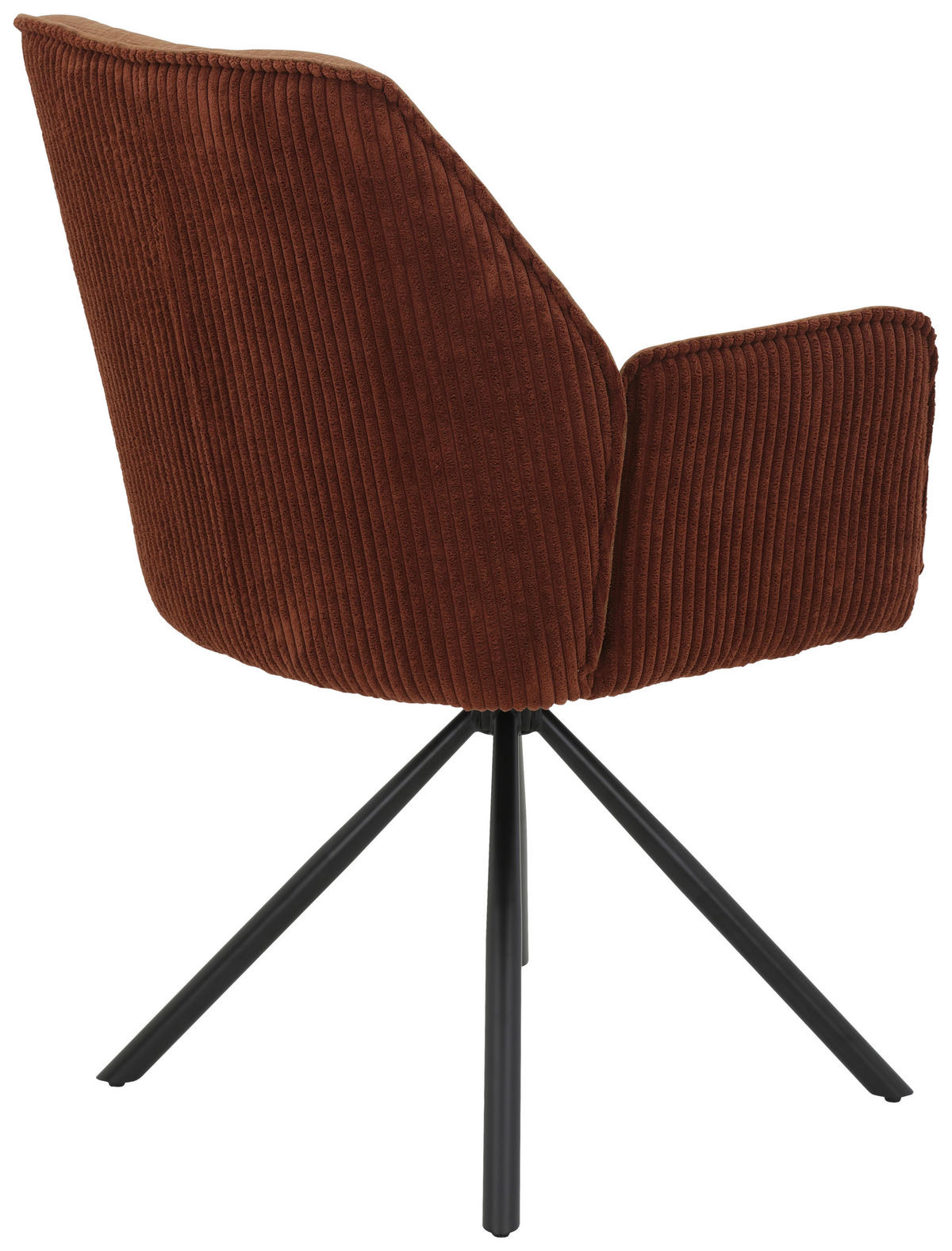 ARMLEHNSTUHL  in Stahl Flachgewebe  - Schwarz/Kupferfarben, MODERN, Textil/Metall (56/89/61cm) - Boxxx