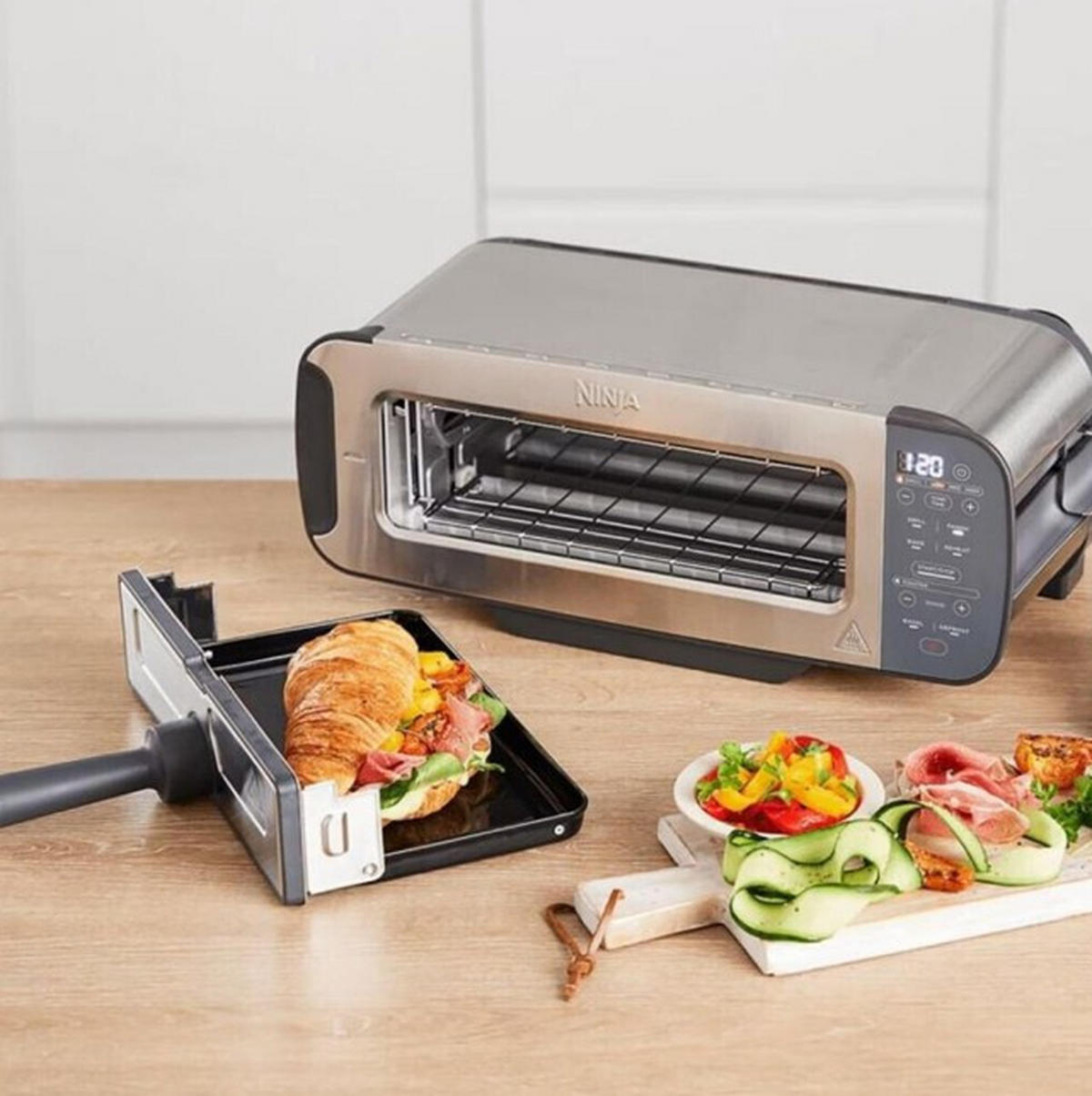 TOASTER NINJA  - Grau Hochglanz/Hellgrau, Basics, Metall (42/15/22cm)