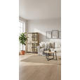 VITRINE  in Hartholz Mangoholz Schwarz, Graubraun  - Graubraun/Schwarz, LIFESTYLE, Glas/Holz (90/180/42cm) - Landscape