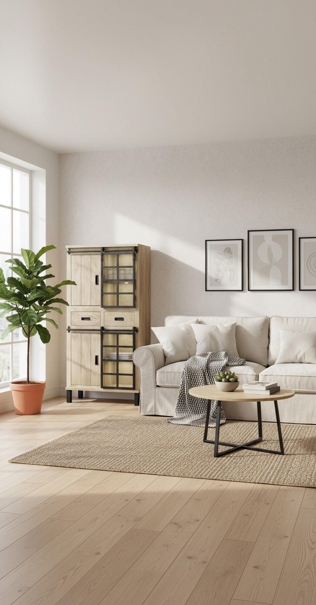 VITRINE Hartholz Mangoholz Schwarz, Graubraun  - Graubraun/Schwarz, Lifestyle, Glas/Holz (90/180/42cm) - Landscape
