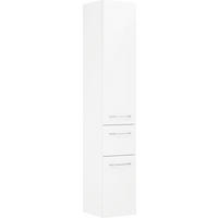 HOCHSCHRANK 30/168/33 cm  - Chromfarben/Weiß, Design, Glas/Holzwerkstoff (30/168/33cm) - Sadena