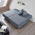 SCHLAFSOFA Macy in Blau, Grau  - Wengefarben/Blau, Design, Holz/Textil (203/94/100cm) - Novel