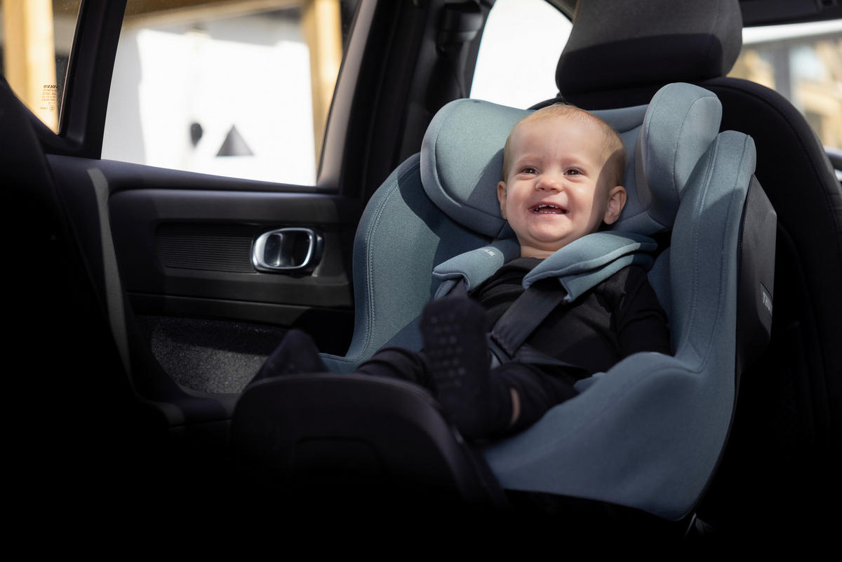 REBOARDER-KINDERSITZ Elm  - Pastellblau, Basics, Textil (44/61/73cm) - Thule