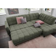 ECKSOFA in Webstoff Grün  302/216 cm  - Schwarz/Grün, Design, Holz/Textil (302/216cm) - Xora