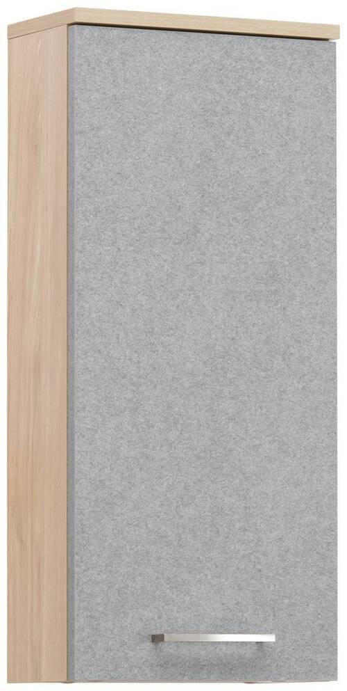 HÄNGESCHRANK 32,7/72,3/16,25 cm  - Eichefarben/Grau, Basics, Holzwerkstoff/Metall (32,7/72,3/16,25cm) - Stylife