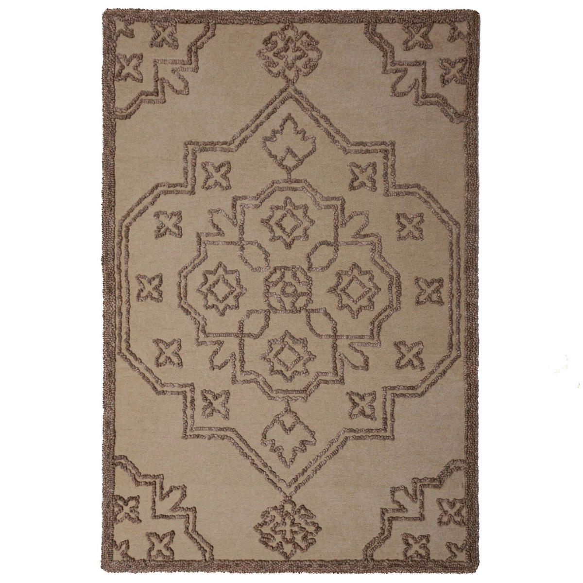 WOLLTEPPICH 200/290 cm Naturfarben rechteckig  - Naturfarben, Basics, Textil (200/290cm) - Flair Rugs