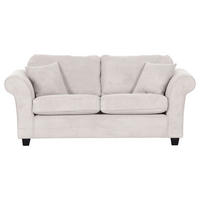 2-SITZER-SOFA Cord Naturfarben  - Dunkelbraun/Naturfarben, KONVENTIONELL, Holz/Textil (190/90/70cm) - home24