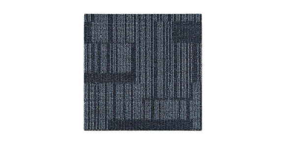 TEPPICHFLIESE Linz 50/50 cm in Anthrazit, Hellblau  - Anthrazit/Hellblau, Basics, Kunststoff (50/50cm) - Esposa