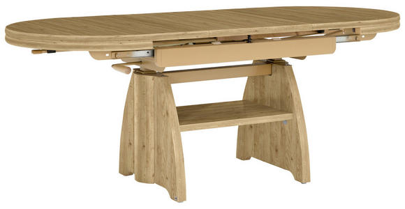 COUCHTISCH in Metall, Holzwerkstoff 110-130,5/65/56-75 cm  - Wildeiche, KONVENTIONELL, Holzwerkstoff/Metall (110-130,5/65/56-75cm) - Venda