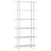 REGAL  90/160/30 cm Weiß  - Weiß, MODERN, Holzwerkstoff/Metall (90/160/30cm) - PBJ