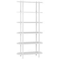 REGAL  90/160/30 cm Weiss  - Weiss, Modern, Holzwerkstoff/Metall (90/160/30cm) - PBJ