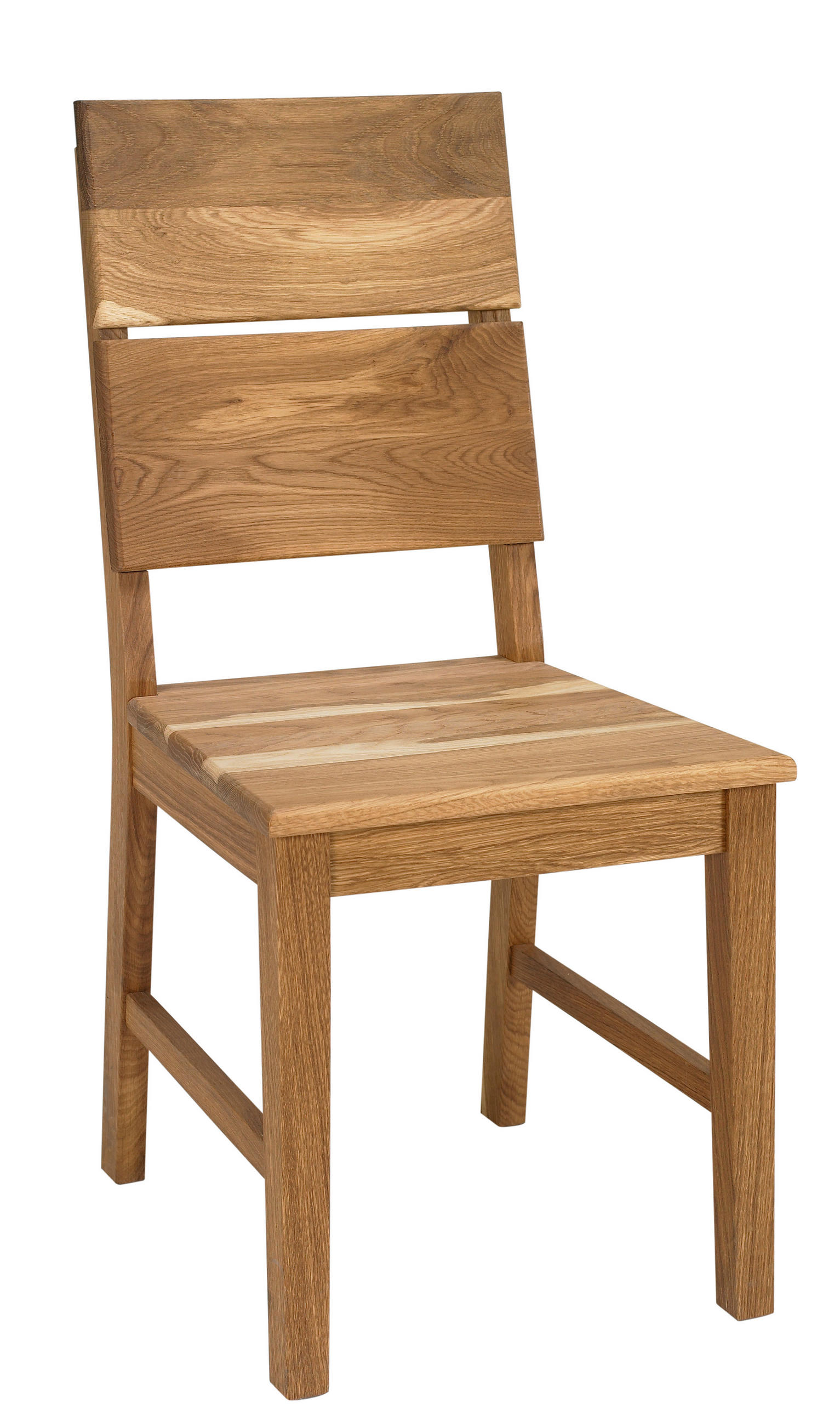 STUHL Eichefarben Wildeiche massiv  - Eichefarben, Design, Holz (38/95/49cm) - Livetastic