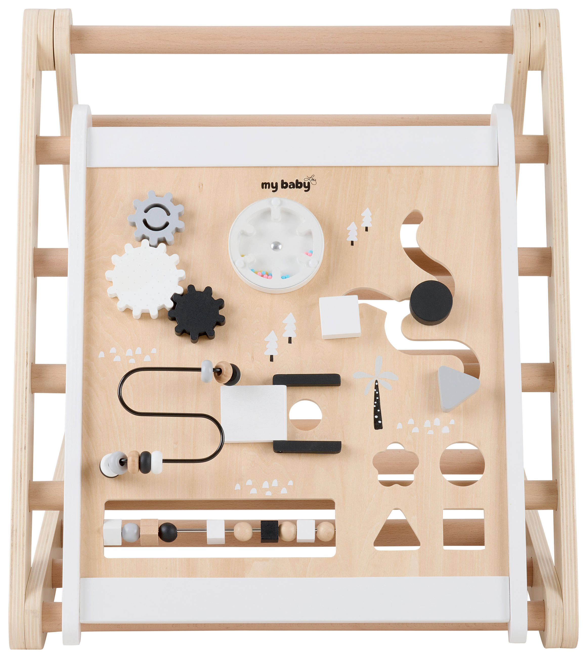 MOTORIKSPIEL - Schwarz/Naturfarben, Trend, Holz/Kunststoff (52,2/62,2/54,7cm) - My Baby Lou