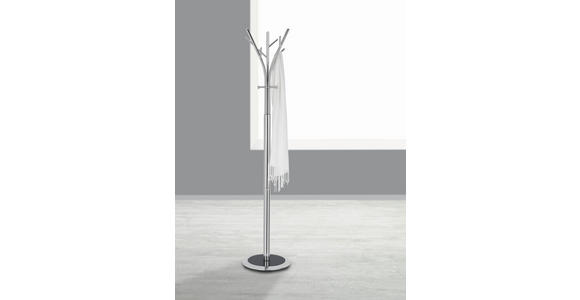 KLEIDERSTÄNDER in Chromfarben 36/173/36 cm   - Chromfarben, Design, Metall (36/173/36cm) - Xora