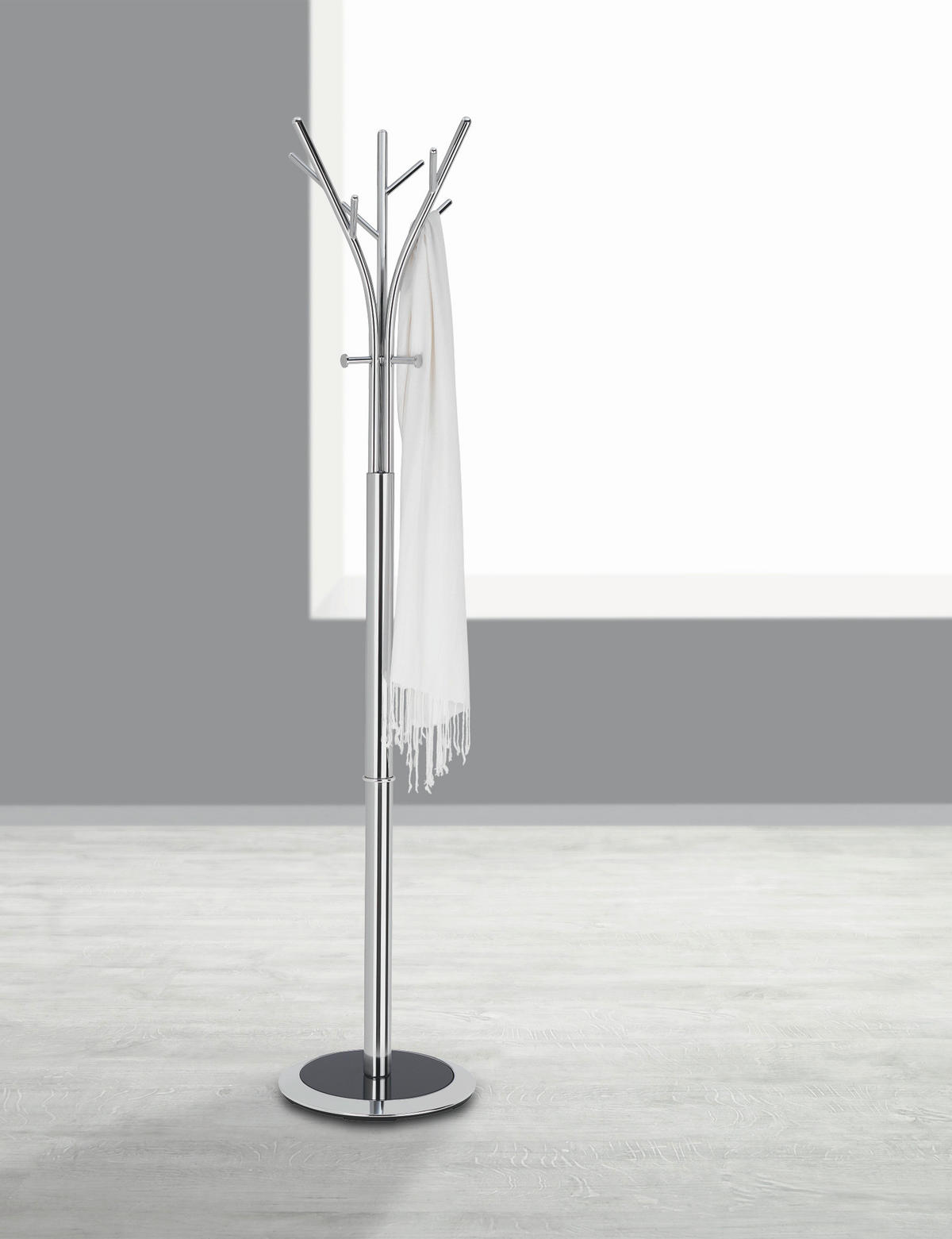 KLEIDERSTÄNDER in Chromfarben 36/173/36 cm   - Chromfarben, Design, Metall (36/173/36cm) - Xora