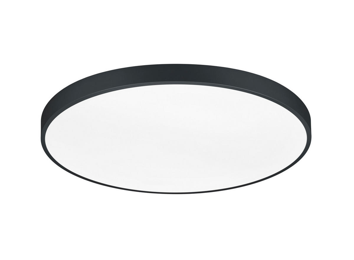 LED-DECKENLEUCHTE Waco 75/6,5 cm   - Schwarz, MODERN, Metall (75/6,5cm) - Trio Leuchten