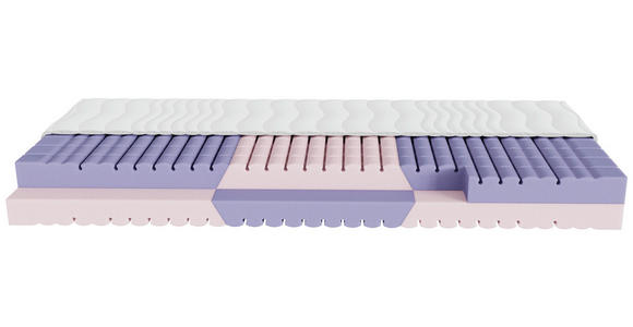 KOMFORTSCHAUMMATRATZE 90/200 cm Höhe ca. 18 cm  - Weiß, Basics, Textil (90/200cm) - Sleeptex