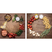 GLASBILD Essen & Trinken 20/40 cm  - Multicolor, KONVENTIONELL, Glas (20/40cm) - Euroart