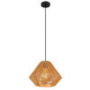 HÄNGLAMPA HOUDINI 35/120 cm  - svart/naturfärgad, Natur, metall/plast (35/120cm) - Globo