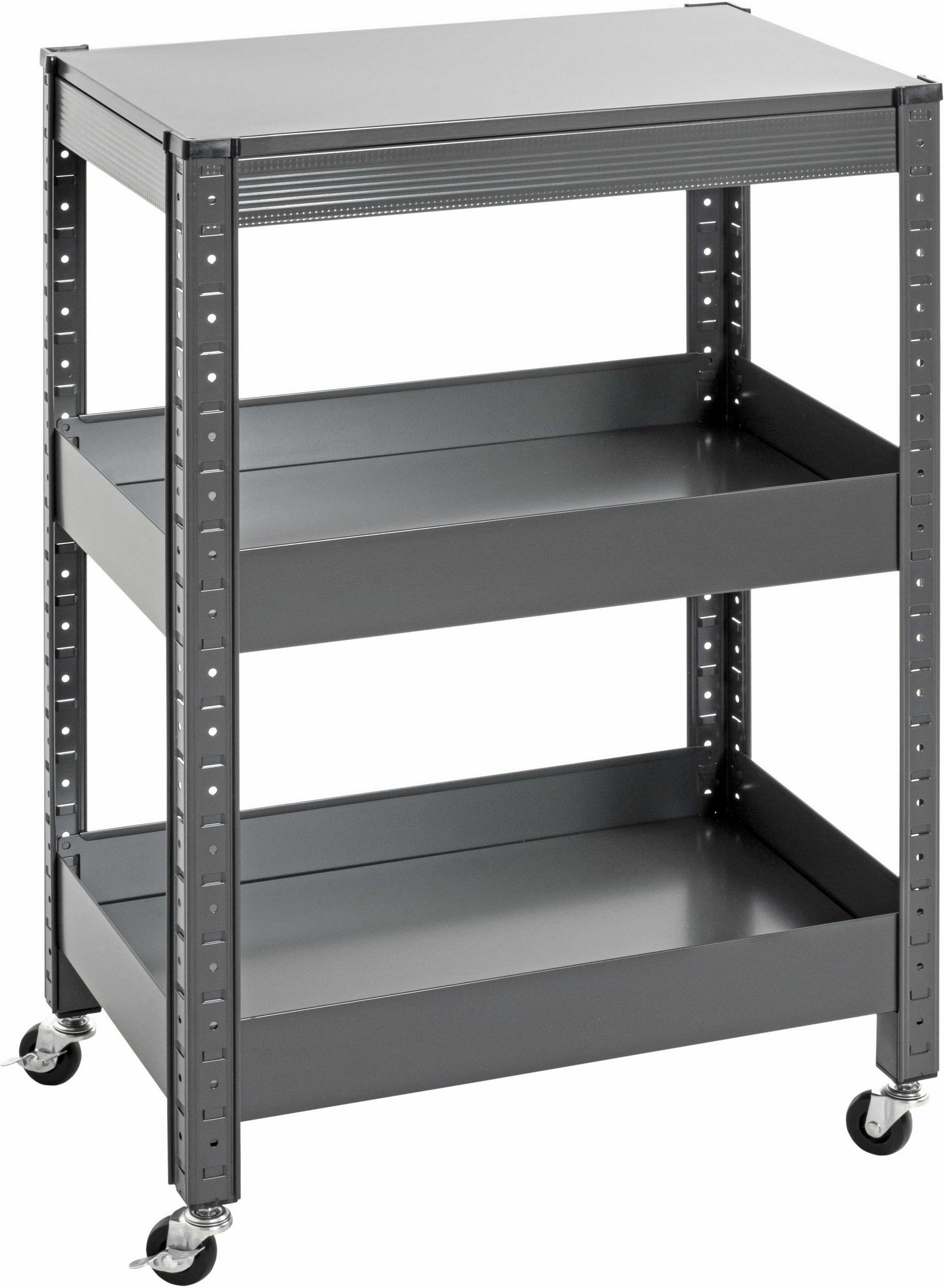 SERVIERWAGEN Anthrazit  - Anthrazit, Design, Metall (50/32/75cm)