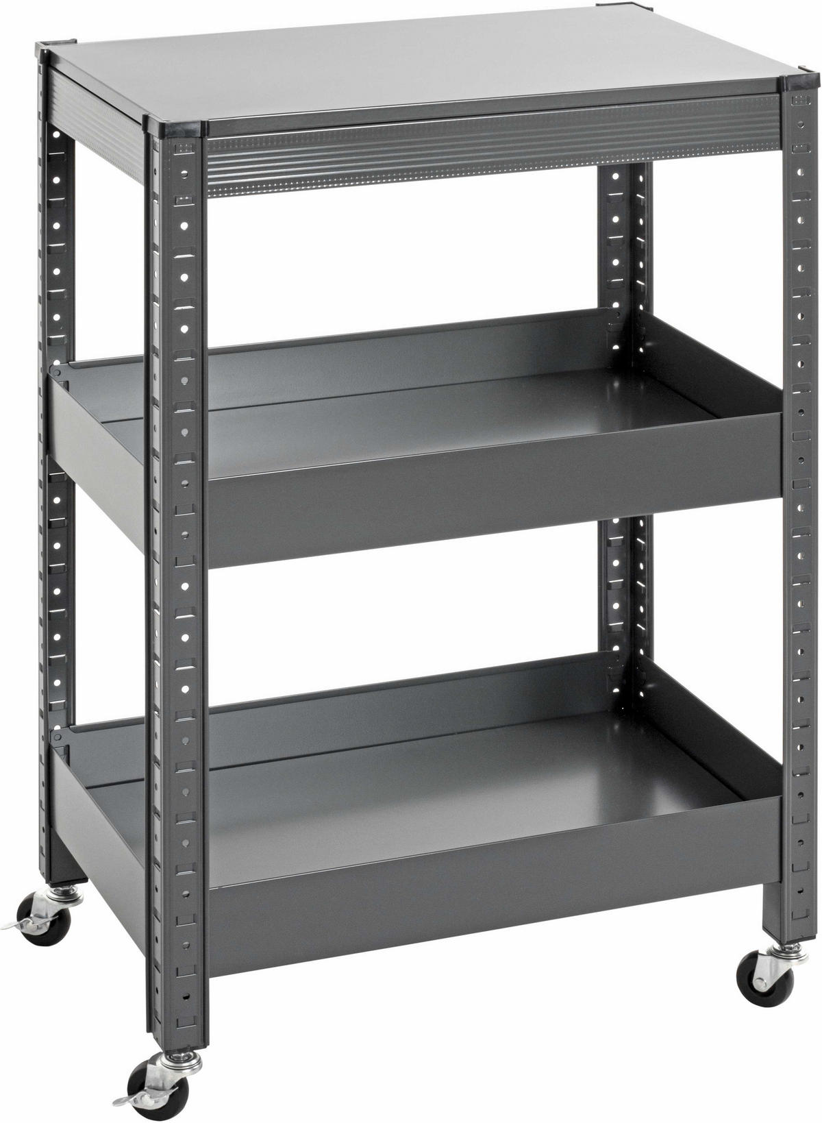 SERVIERWAGEN Anthrazit  - Anthrazit, Design, Metall (50/32/75cm)