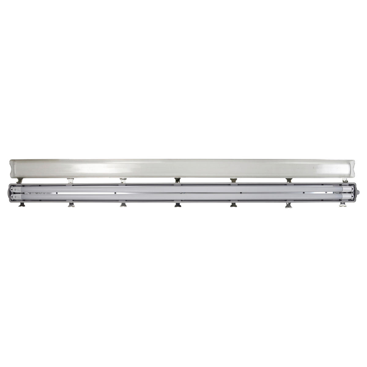 LED-DECKENLEUCHTE 156,8/8,8/5,2 cm  - Grau, Basics, Kunststoff (156,8/8,8/5,2cm)