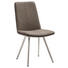 STUHL in Metall, Textil Braun, Taupe, Edelstahlfarben - Taupe/Edelstahlfarben, Design, Textil/Metall (45/92/63cm) - Voleo STUHL in Metall, Textil Braun, Taupe, Edelstahlfarben - Taupe/Edelstahlfarben, Design, Textil/Metall (45/92/63cm) - Voleo