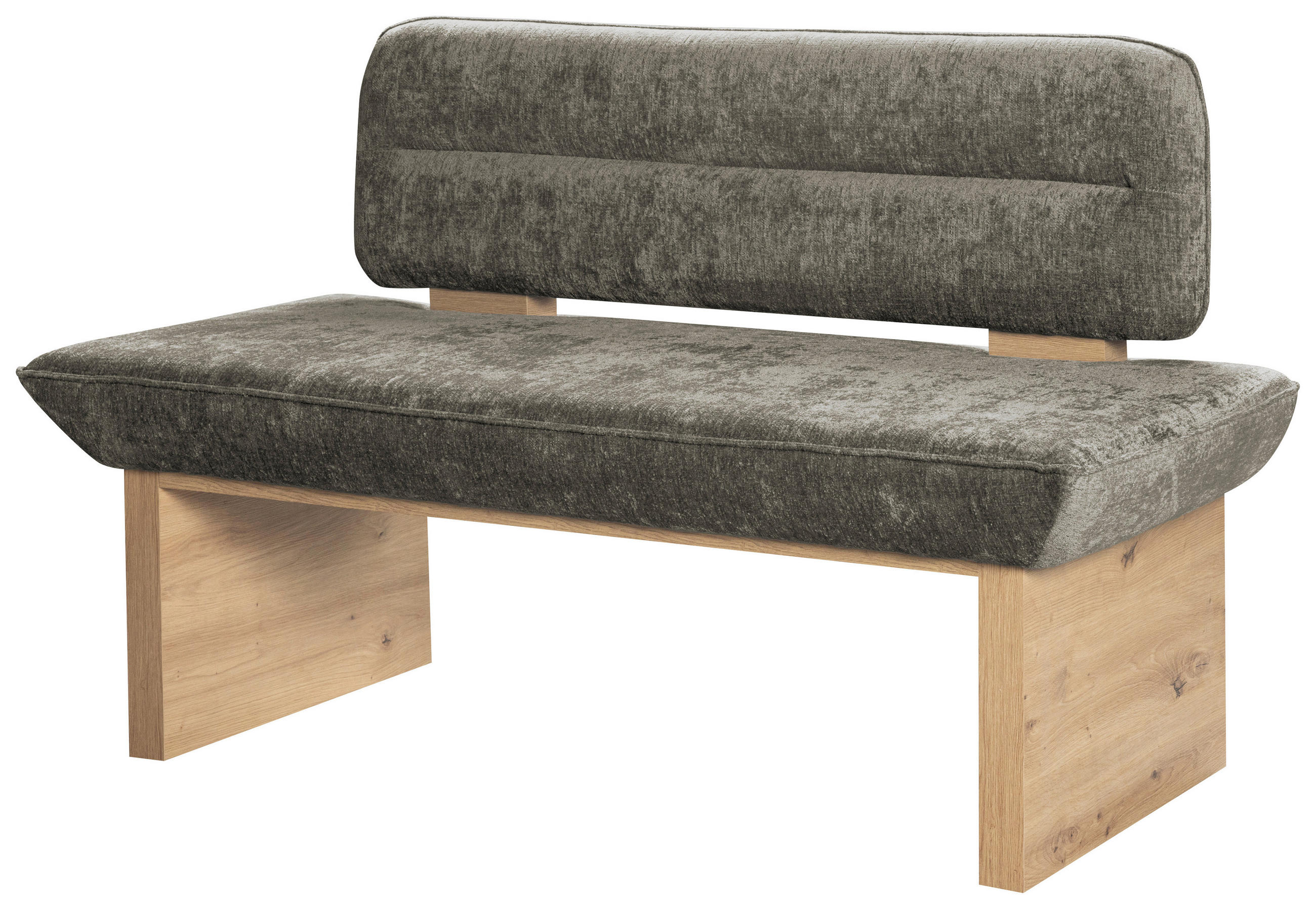 SITZBANK 120/87/67 cm Webstoff Beige  - Eichefarben/Beige, KONVENTIONELL, Textil (120/87/67cm) - James Wood