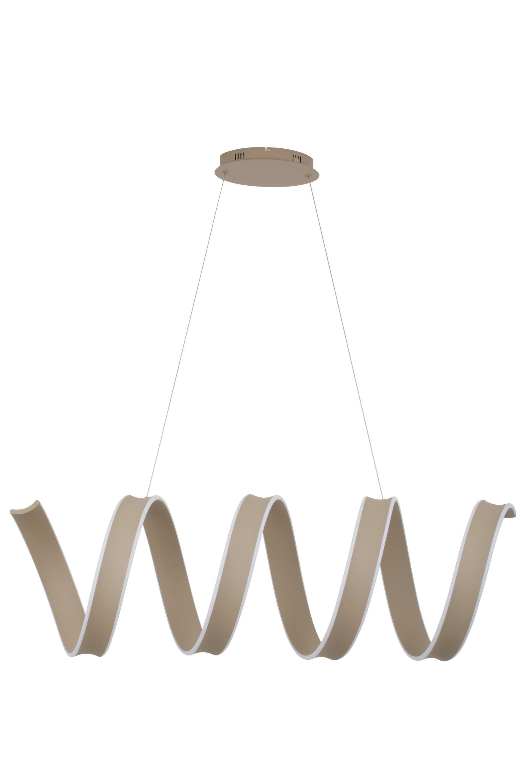 Dieter Knoll Led-Hängeleuchte Makarsa Hellbraun 38x150x120 cm