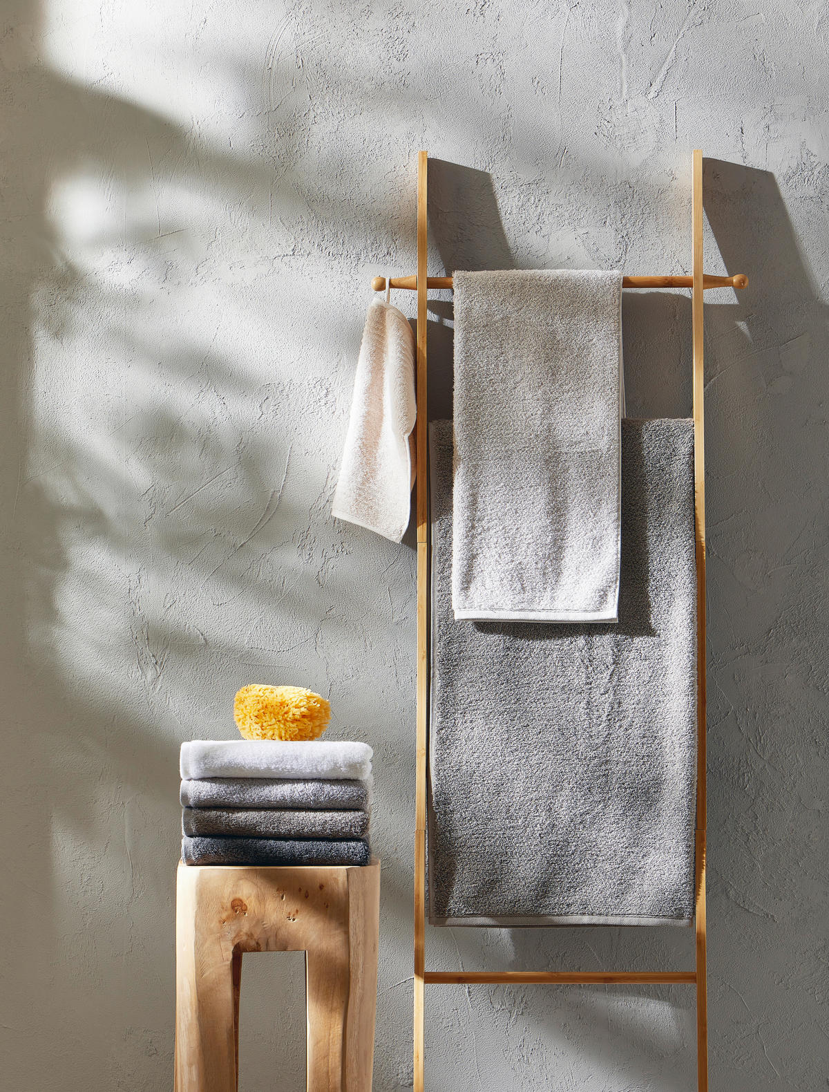 HANDTUCHLEITER - Braun, Basics, Holz (57/170/4cm) - Wenko