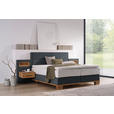 BOXSPRINGBETT 160/200 cm  in Eichefarben, Dunkelgrau  - Eichefarben/Dunkelgrau, Natur, Holz/Textil (160/200cm) - Valnatura