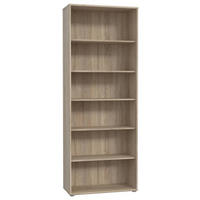 REGAL Sonoma Eiche  - Alufarben/Sonoma Eiche, Design, Holzwerkstoff/Kunststoff (73,7/197,5/34,8cm)