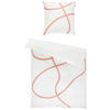 WENDEBETTWÄSCHE JustB! by Bettina Zimmermann Satin 155/220 cm  - Terracotta/Creme, Design, Textil (155/220cm) - Musterring