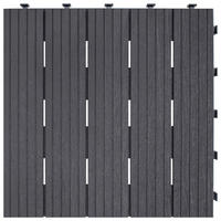 TERRASSENFLIESE 30X30CM 6-ER SET  - Edelstahlfarben, MODERN, Kunststoff (31,5/31,5/9cm)
