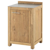OUTDOORKÜCHE - Edelstahlfarben/Titanfarben, Trend, Holz/Keramik (60/94,7/57,5cm)