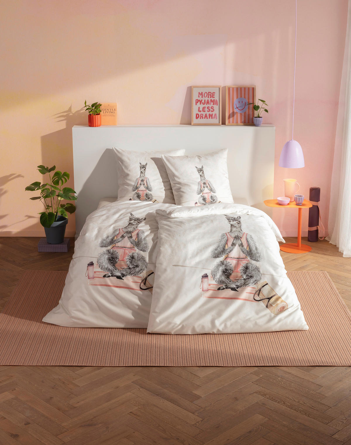 BETTWÄSCHE 2-teilig Impulse Makosatin 135/200 cm  - Naturfarben, Design, Textil (135/200cm) - Estella