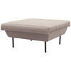 HOCKER Looks IX Braun, Beige  - Beige/Schwarz, Design, Textil/Metall (90/45/105cm) - LOOKS by W.Joop