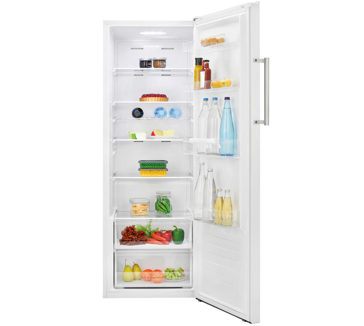 KÜHLSCHRANK 59,5/172/59 cm VS 7345 weiß 60cm E 322L  - Weiß, Basics (59,5/172/59cm) - Bomann